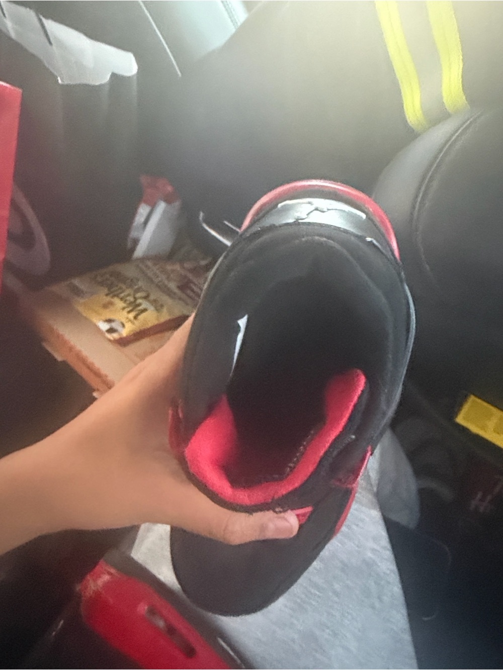 Jordan Kids Black and Red High-Top Boot - Youth Sneaker Boot
